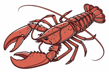 137 cooked lobster, detailed lobster close up, realistic lobster, high resolution, photorealistic, studio lighting, white background