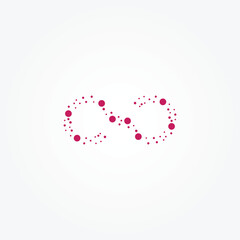 Infinity logo design template vector