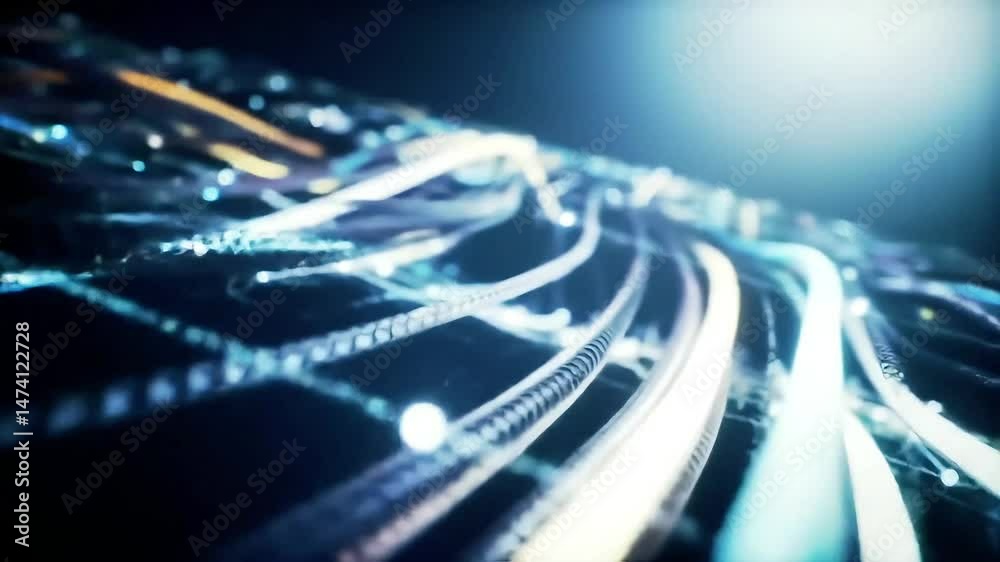 Poster Abstract Network of Interconnected Wires in Motion