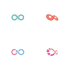 Infinity logo design template vector