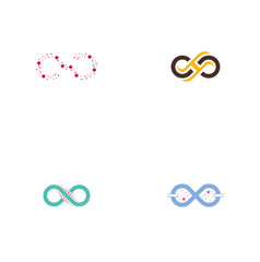 Infinity logo design template vector