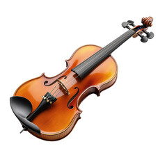 Fototapeta premium Violin isolated on transparent background.