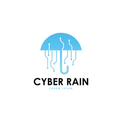 Rain logo design template