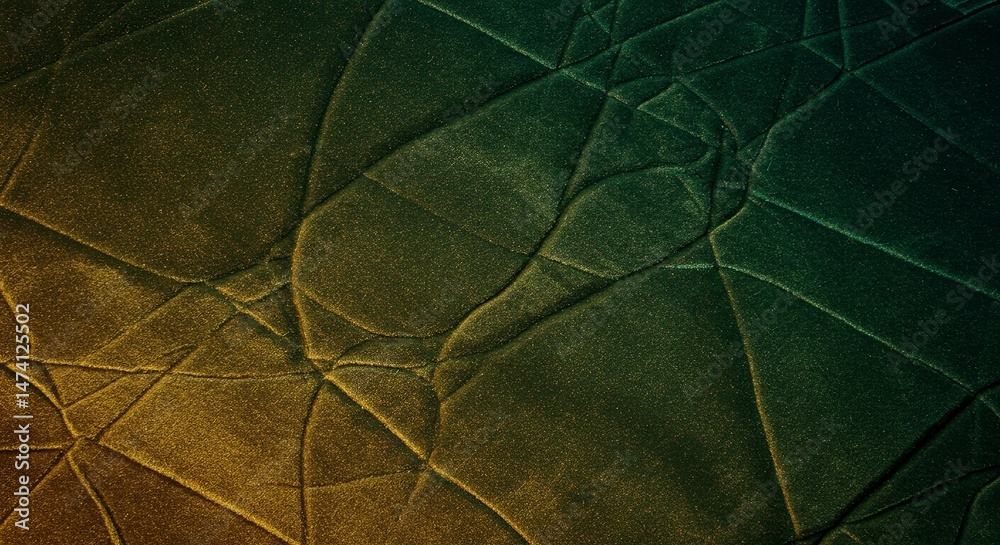 Aufkleber a green and yellow background with a pattern of lines and dots