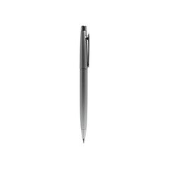 Fototapeta premium Sleek Metallic Ballpoint Pen on White Background – Minimal Stationery Isolated