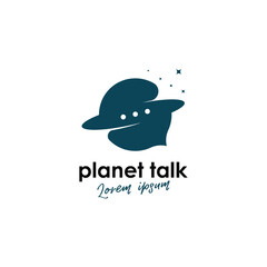 Chat talk logo design template