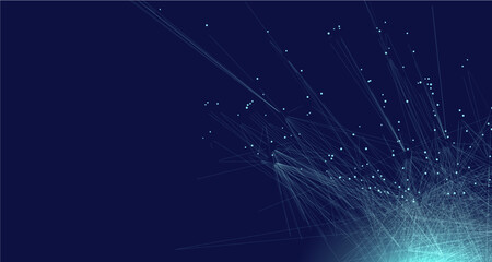 Creative Technological Particles Falling 2025 Best Design 