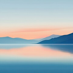 Serene mountain lake sunrise (3)
