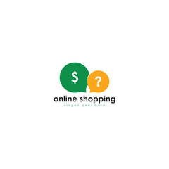Online shop logo icon design template