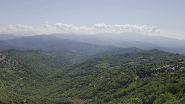 Cilento landscape in Italy.