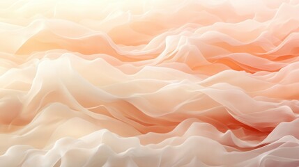 Obraz premium Delicate, flowing fabric in soft peach and cream hues