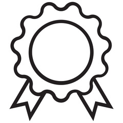Award Badge Icon, Achievement Medal, Recognition Symbol, Prize Badge, Excellence Award