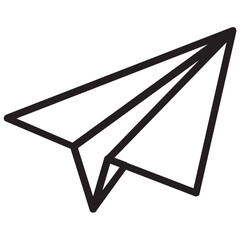 Paper Plane Icon, Origami Aircraft, Flying Paper, Paper Airplane Symbol, Creative Flight