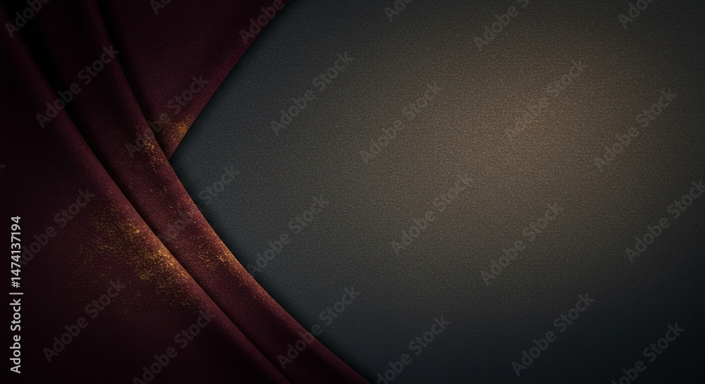 Aufkleber a black and red background with a gold border