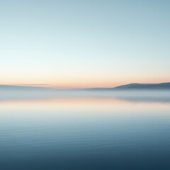 Naklejka premium Serene lake sunrise