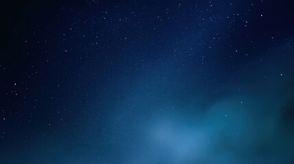Obraz premium Deep blue night sky filled with subtle stars and soft glowing mist creating calm