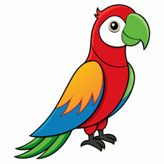 Vibrant Parrot Vector Illustration