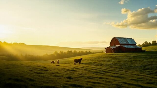 Berikut kalimat dalam bahasa Inggris (15 kata) tentang **"peternakan"**:

**The farm was full of animals, with cows grazing and chickens clucking in the morning sun.**
