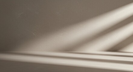 A room with a wall and a window