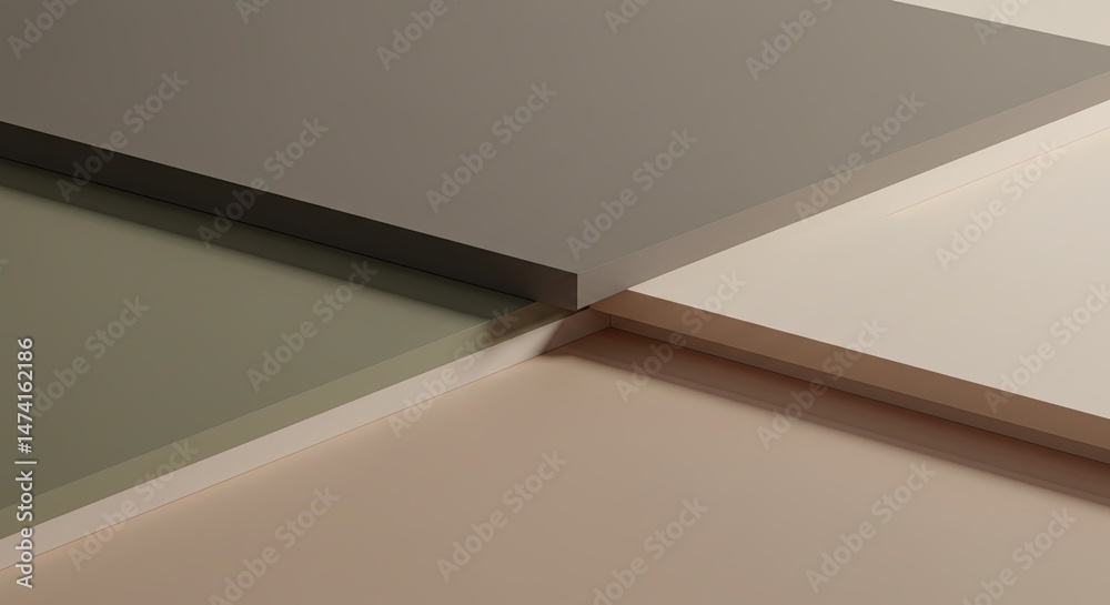 Aufkleber a photo of four different colored squares, each with a different shade of brown
