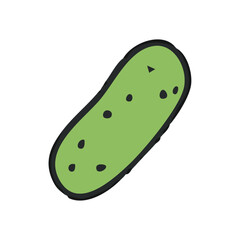 Cucumber Illustration - Fresh Green Vegetable Vector