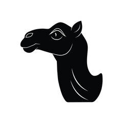 camel head silhouette art illustration