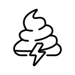 Grab this amazing icon of thunderstorm in modern style