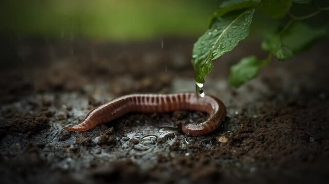 The leech clung to the surface, waiting patiently for its next meal to pass by.