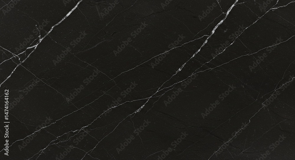 Poster A black stone with a pattern of lines and dots