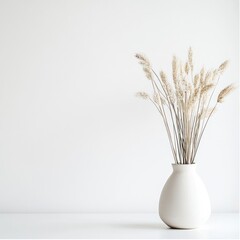 Minimalist Dried Flowers in Vase