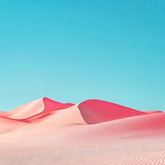 Vibrant Pink Desert Dunes