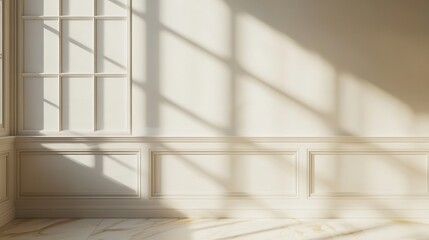 Fototapeta premium Sunlight streams into a classic interior