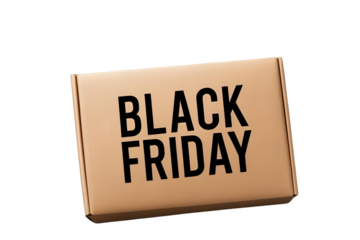 Black Friday isolated on transparent or white background, png