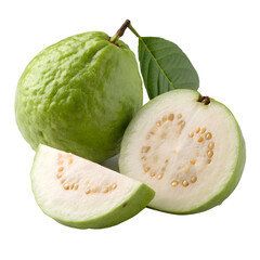 Guava fruit isolated on transparent background