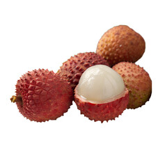 Lychee isolated on transparent background