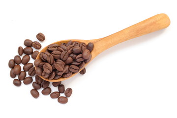 coffee beans and spoon