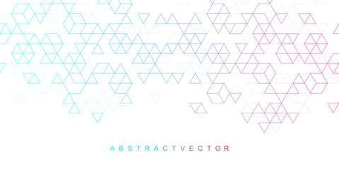 Modern abstract texture background with triangle and hexagonal shapes. Hexagonal geometric pattern for poster, header, web banner, footer, website, presentation