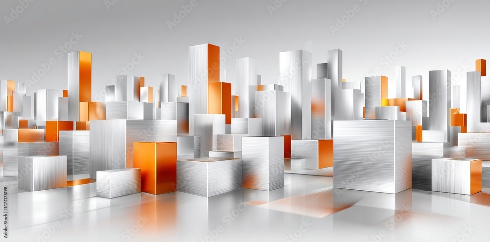 Poster futuristic environment featuring dynamic abstract representation of digital technology and virtual d