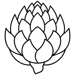 Stylized Artichoke Vector Illustration