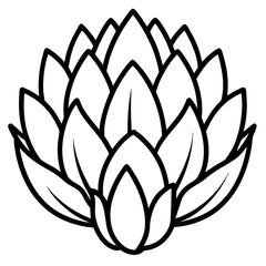 Stylized Artichoke Vector Illustration