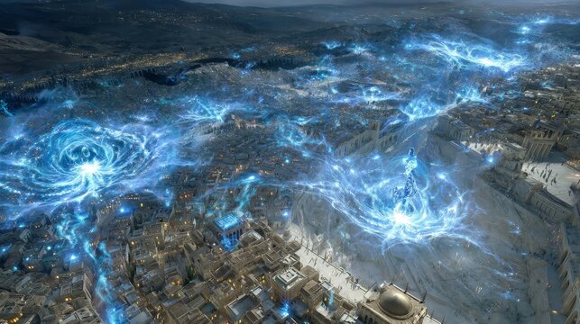 The terms aliens, extraterrestrial civilizations, and Extraterrestrial Intelligence all refer to life forms originating outside of Earth, with the possibility of aliens arriving, as depicted in