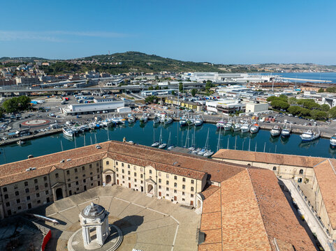 Historic Lazzaretto of Ancona Overlooking the Marina and Cityscape
