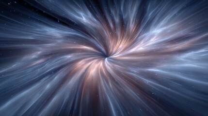 The essence of the universe is embodied in an artistic interpretation that combines swirling, nebula-like forms with a vibrant display of celestial colors and cosmic energy