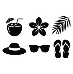 beach summer holiday graphic template