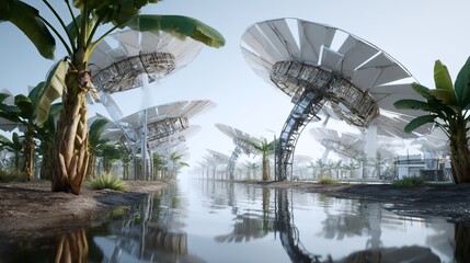 Fototapeta premium A comprehensive map of solar energy integrated with a virtual twin system for evaluating the efficiency of solar panels