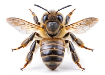 apis cerana isolated on white background