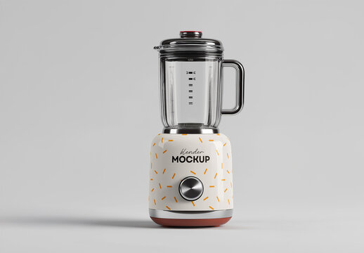 Blender Mockup &ndash; Realistic Kitchen Appliance Design for Commercial and Branding Use