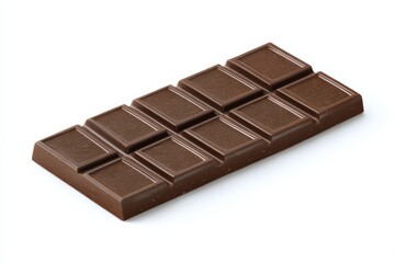 Obraz premium Dark chocolate bar on white background.