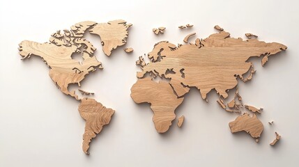 Wooden world map (6)