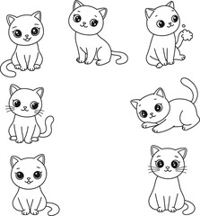 Cute Cartoon Cat Illustration